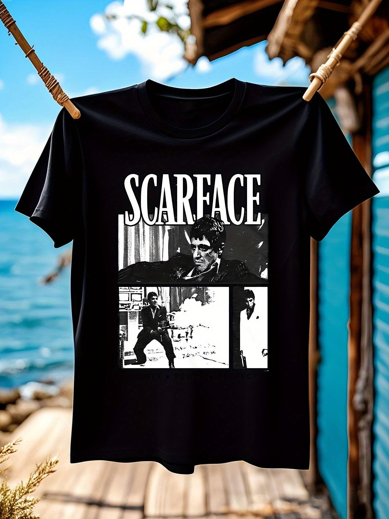 Scarface Movie Black T-shirt - Bold Graphic Print M