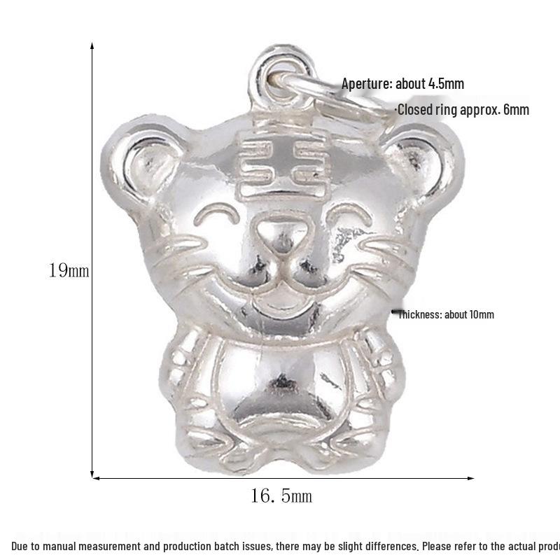 S925 Sterling Silver Zodiac Animal Pendant & DIY Braided Rope Bracelet