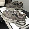 ins new sports student shoes spring and autumn running dad shoes platform height increase casual street shot