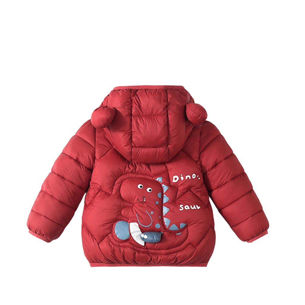 Kids Hooded Down Jacket Long Sleeve Coat for Toddler Boys and Girls