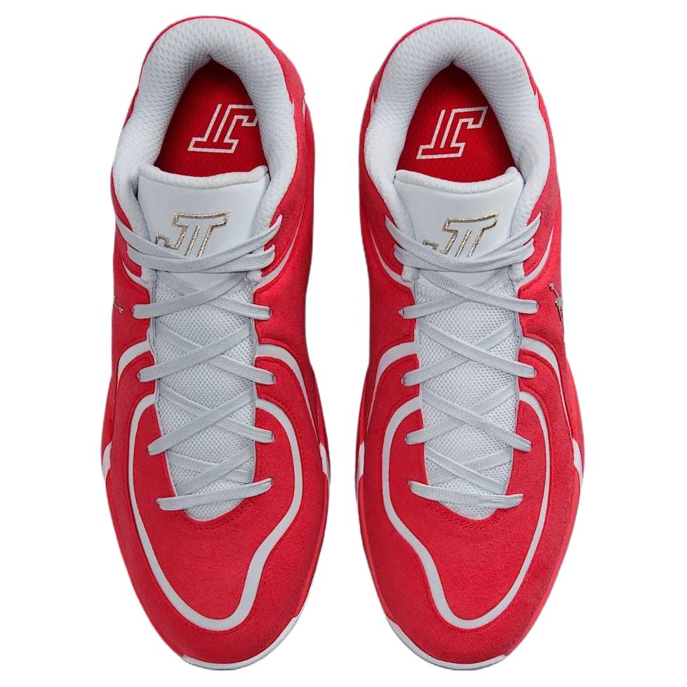 New Jordan Tatum 4 Supportive And Elastic Basketball Shoes Men's Red Gray IO5031-600