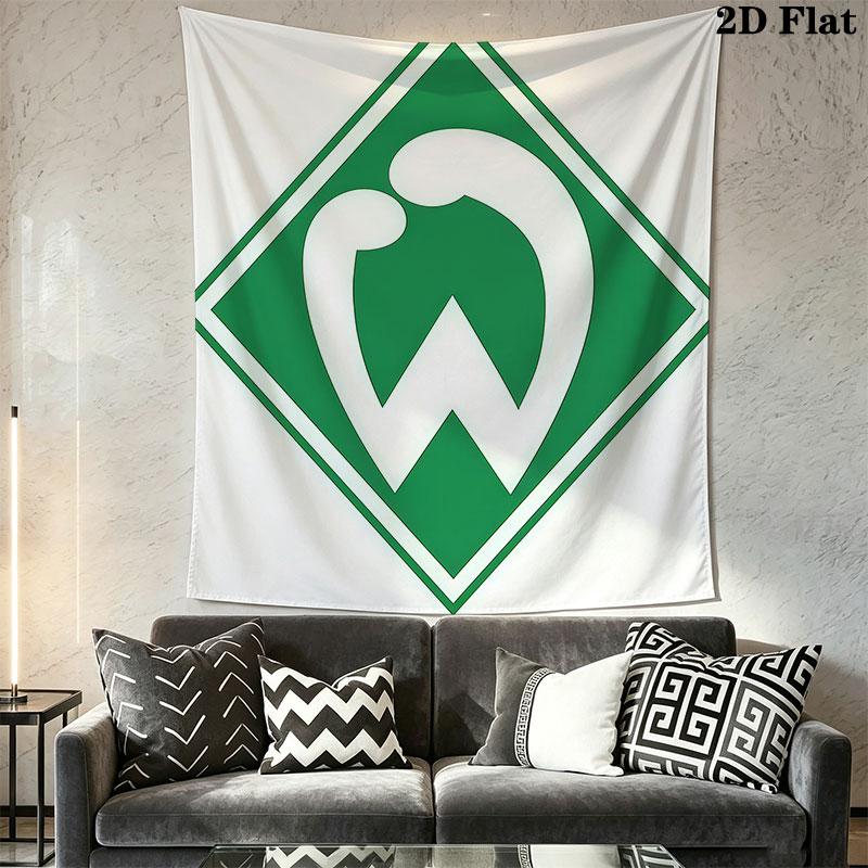 SV Werder Bremen Wandbehang Bedruckte Stoffdecke Dekorative Wandteppiche für Schlafzimmer Wohnzimmer Heimdekoration