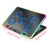 Notebook Stand with 5 Quiet Fans Notebook Cooler Height Adjustable 2 USB Ports for 11-17.3in Computer PC Notebook Gaming Laptop