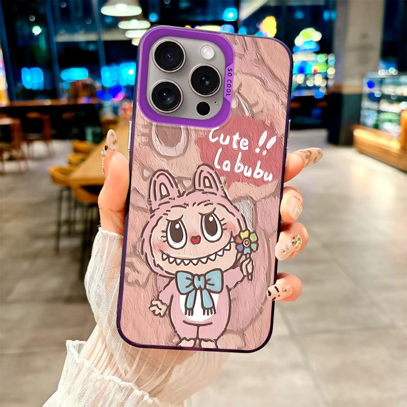 Labubu's Sweetheart Cuteness" Fashion Case for Oppo/Realme Series.Oppo A12,A1 Pro,A16K,Reno6 Lite,A3x,A32,A58,A17,Realme 7i,9i,V23,C15...
