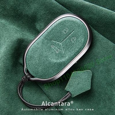 For NIO ES6 ET5T ET5 EC6 ES8 ET7 ES7 Suede Car Key Case Cover Buckle High-End Keychain Interior Decor Accessories