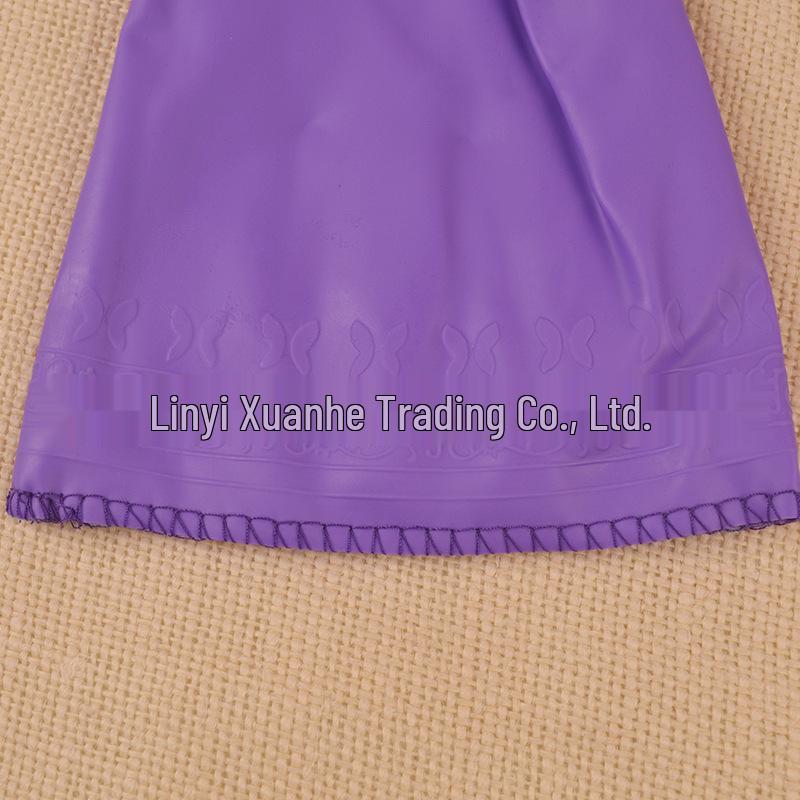 East Asia 808-2 Flocking Warm Latex Gloves: Oil, Wear & High-Temperature Resistant for Dishwashing.
