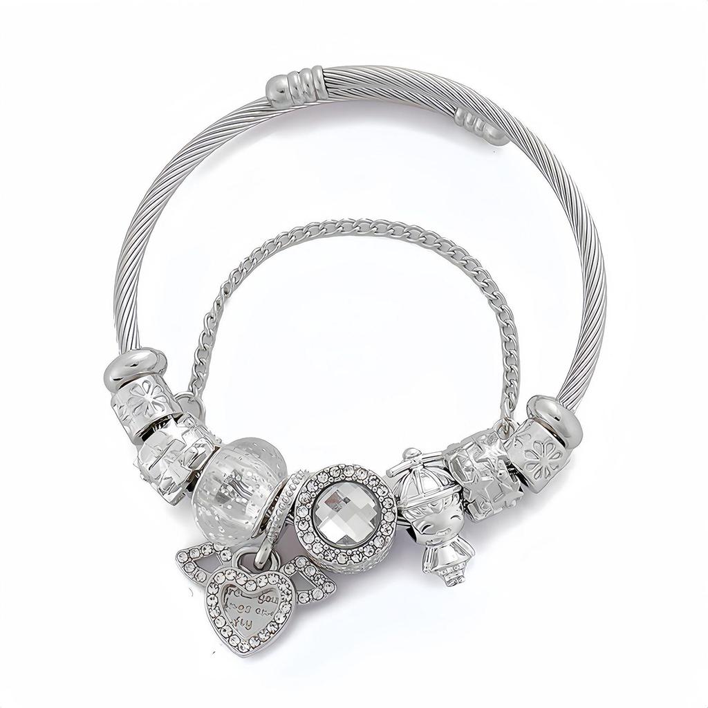 Panjia Ängelvinge DIY Avtagbart Armband – Justerbart Armband i Ins-stil