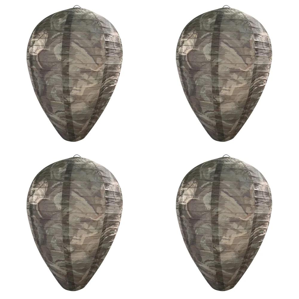 1-5PCS Hanging Wasp Nest Decoy Outdoor Waterproof Fake Wasp Nest Decoy Nest Decoy Hornets Plastic Insects Paper Drive Beehive