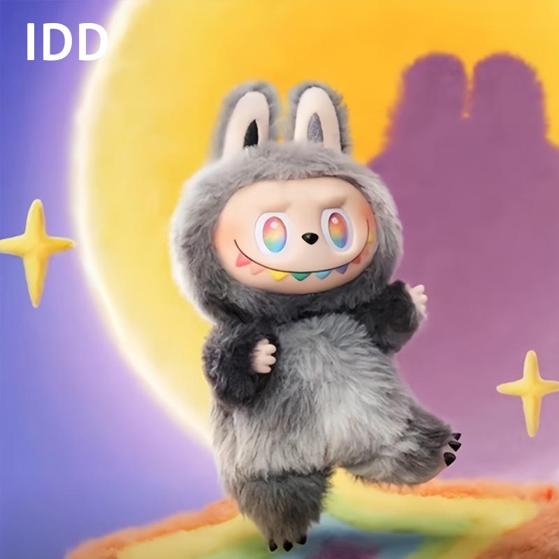 For Labubu Heartbeat Macaron Enamel The Monsters Face Blind Box Pvc Figurine Tabletop Ornament Kawaii Doll Birthday Gift