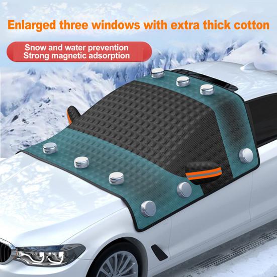 Car Windshield Snow Cover Waterproof UV-Resistant Universal Fit Simple Installation Windshield Cover Exterior Car