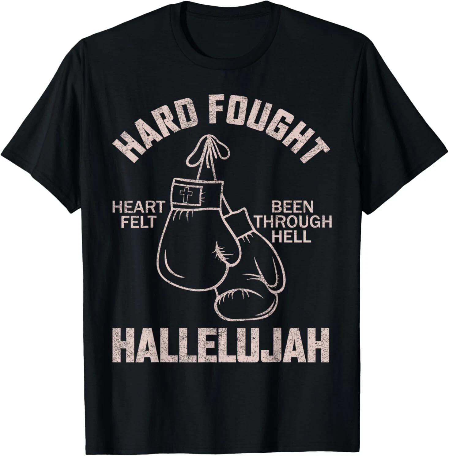 Brandon Hard Fought Hallelujah Praise Jesus Lake Merch T-Shirt XL