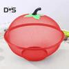 Fruit Bowl Vegetable Basket 24/28cm Metal Mesh Bowl for Washing Fruits Vegetables Snacks Tabletop Decorative Holder Kitchen Cafe Restaurant Home Use