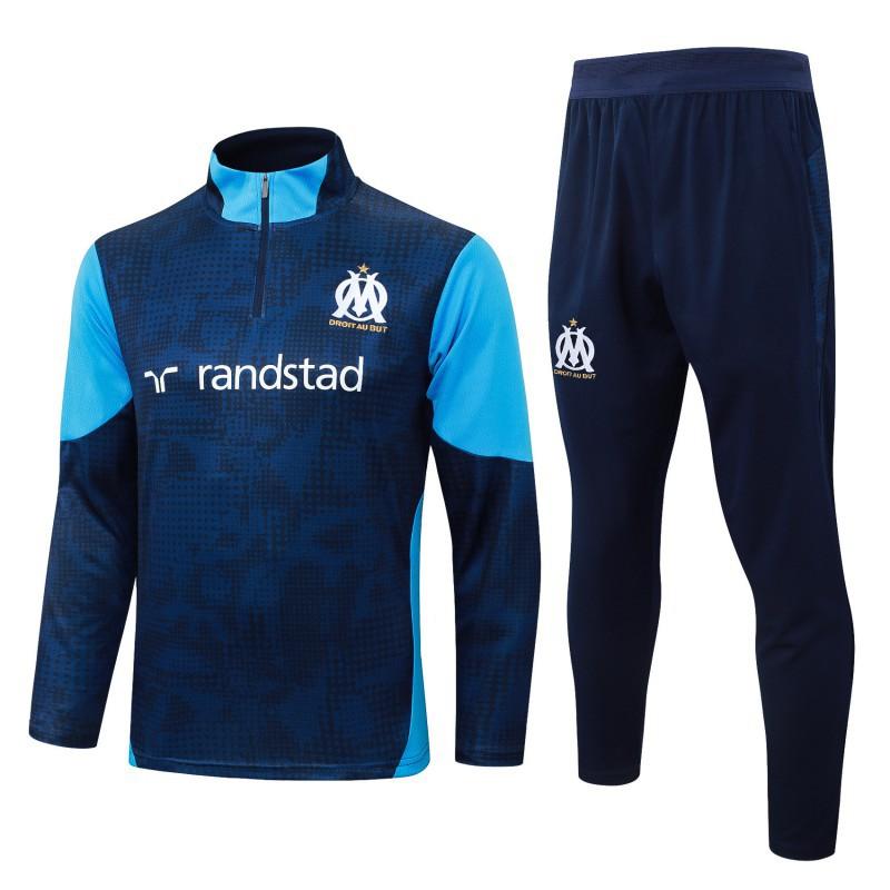 Paris Fußball Trainingskleidung Arsenal Manchester City Crescent Betis Flamenco Halb-Reißverschluss Langarm Anzug