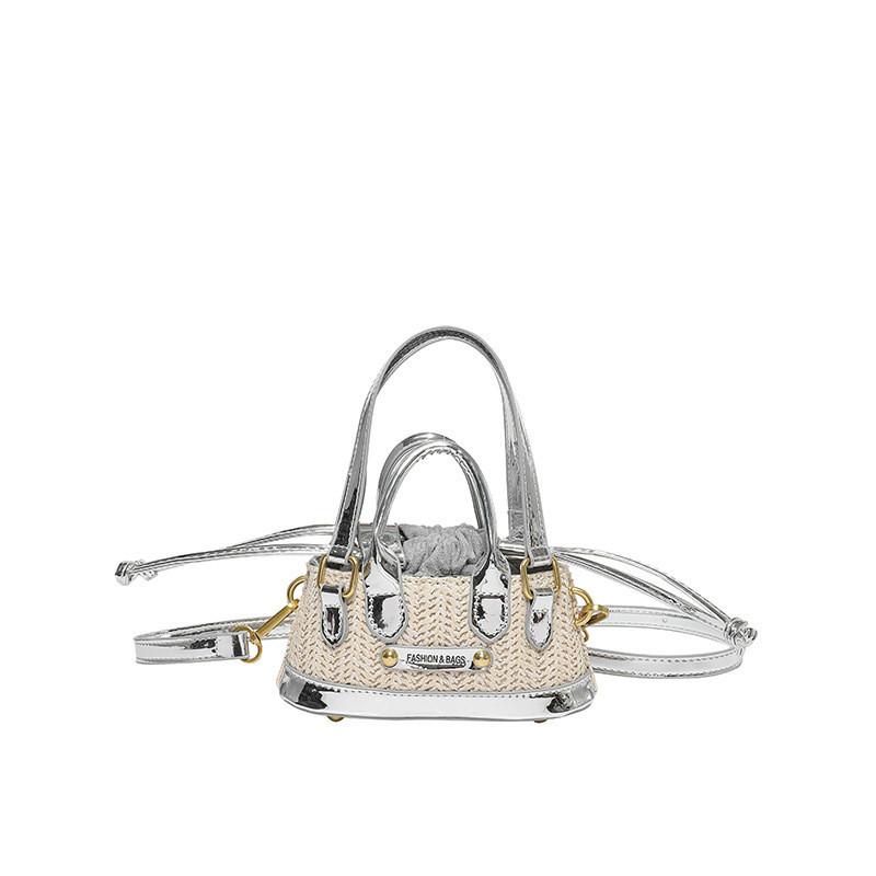 Stylish Mini Childrens Handbag With Trendy Pu Material For Boys And Girls серебряный