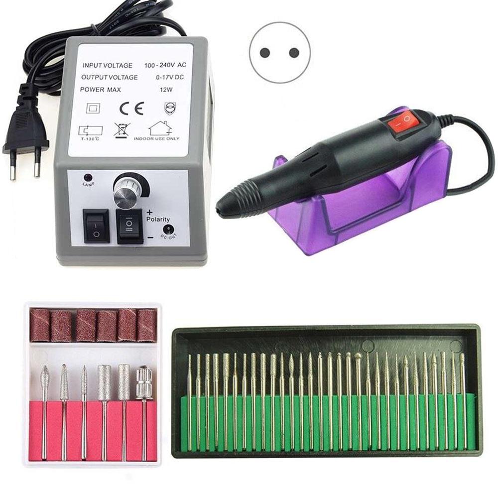 Nail Art Tools Professional Electric Machine Manicure Pen Pedicure Kit+30pcs Drills Bits