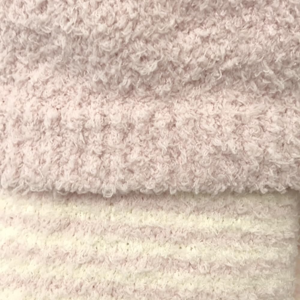 Room Cute Oberteil und Unterteil, 3-teilig, Einheitsgröße, passt den meisten [RAVIR] Damenbekleidung, Winter, flauschig, Pyjama, Set, Set, Cami, flauschig, Parka, Bordüre, Rosa,