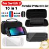 10in1 Storage Travel Bag for Switch 2 Silicone Cover Grips Portable Carrying Protective Case Film Set for Switch 2 for NS2 Game
