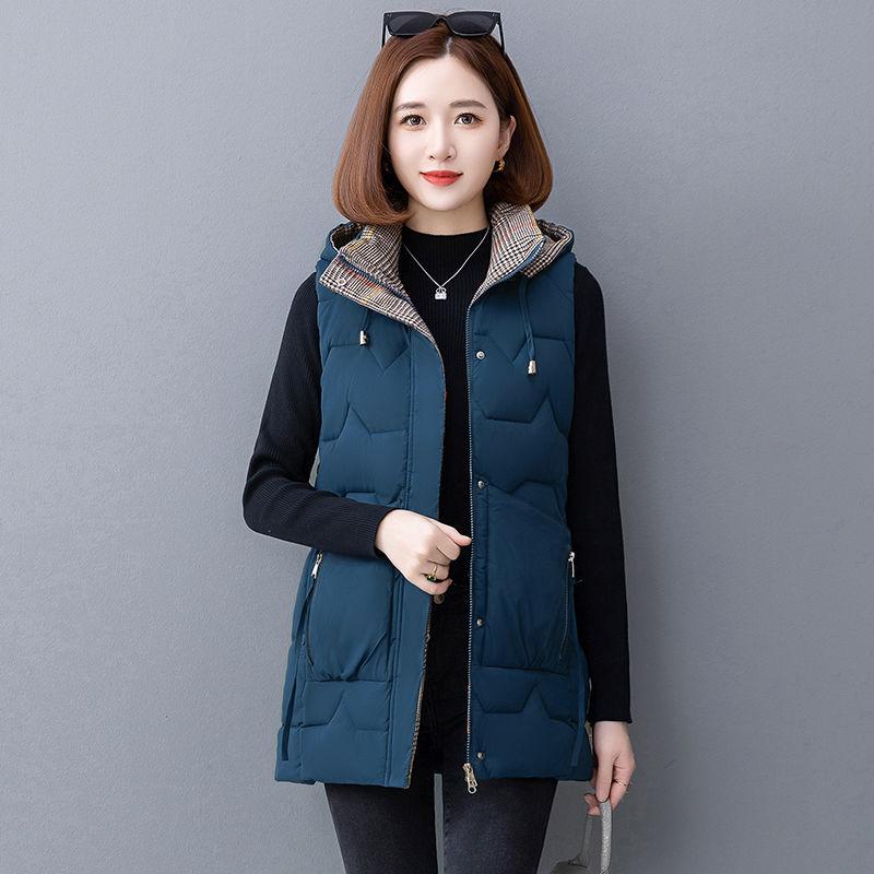 

Плотный хлопковый жилет для осени и зимы, Жилет для мам среднего и пожилого возраста, Жилет для женщин 50-60 лет, Жилет и пальто оверсайз. 9XL