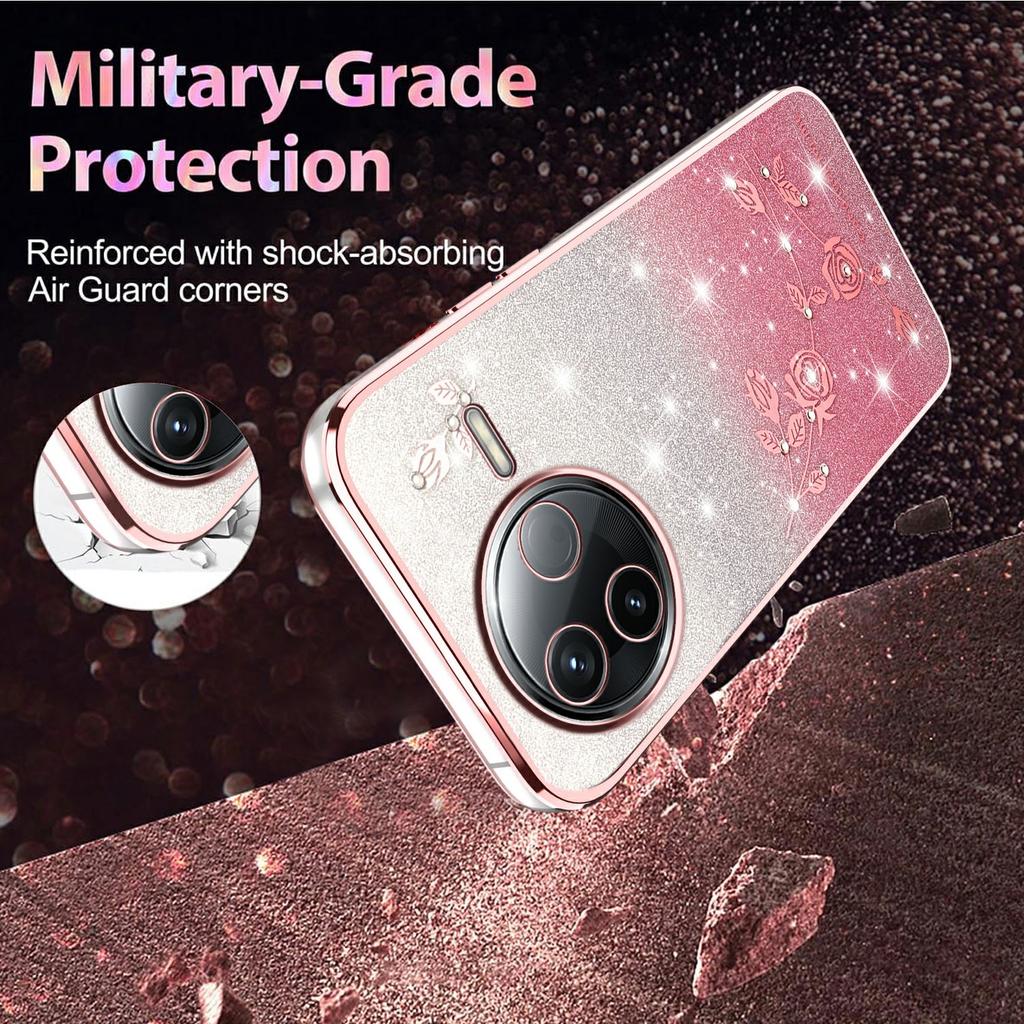 KADEM For Xiaomi Civi 5 Pro 5G Case Flower TPU Flexible Gradient Phone Cover