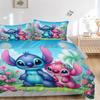 Lilo Stitch Adventure Print 3Pcs Bedding Setduvet Cover With 2 Bedropillowcase Home Birthday Gift