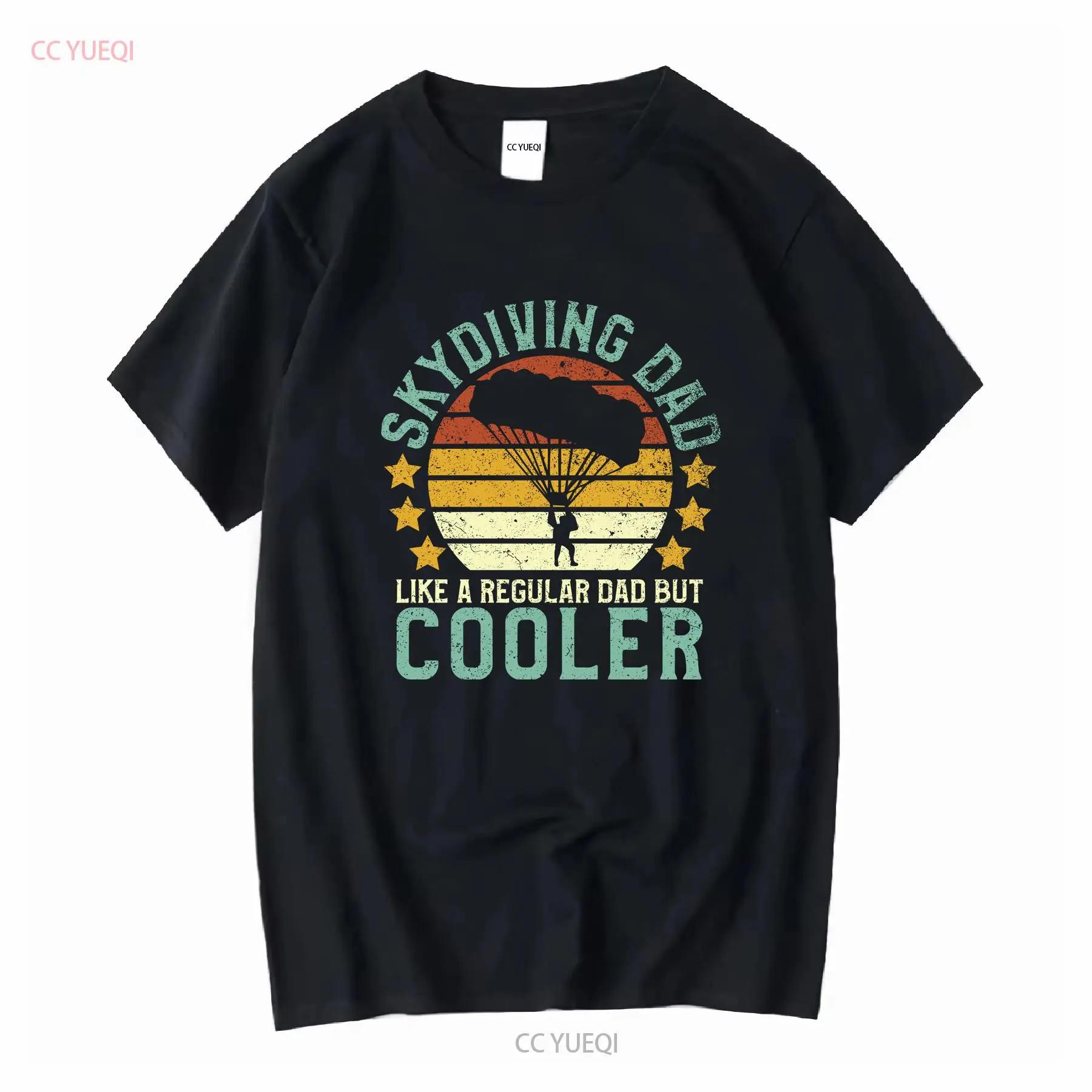 Skydiving Dad T Shirt Funny Vintage Skydiver Fathers Day Skydive Instructor Parachute for Men Long or Short Sleeves Vintage S разноцветный
