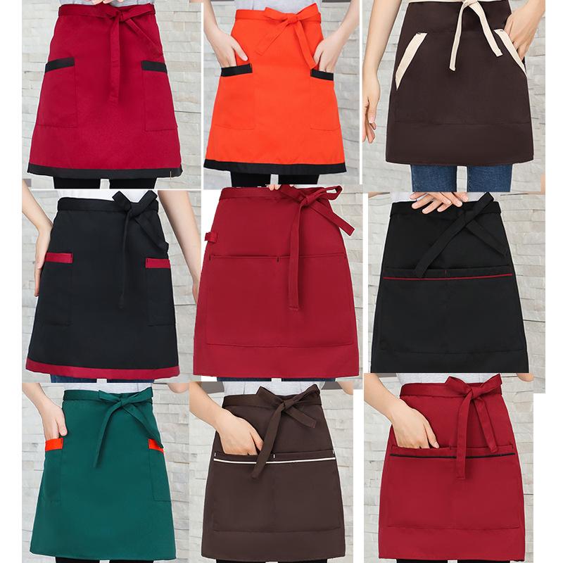 Multi-Color Anti-Stain Waist Apron for Waiters and Kitchen Staff