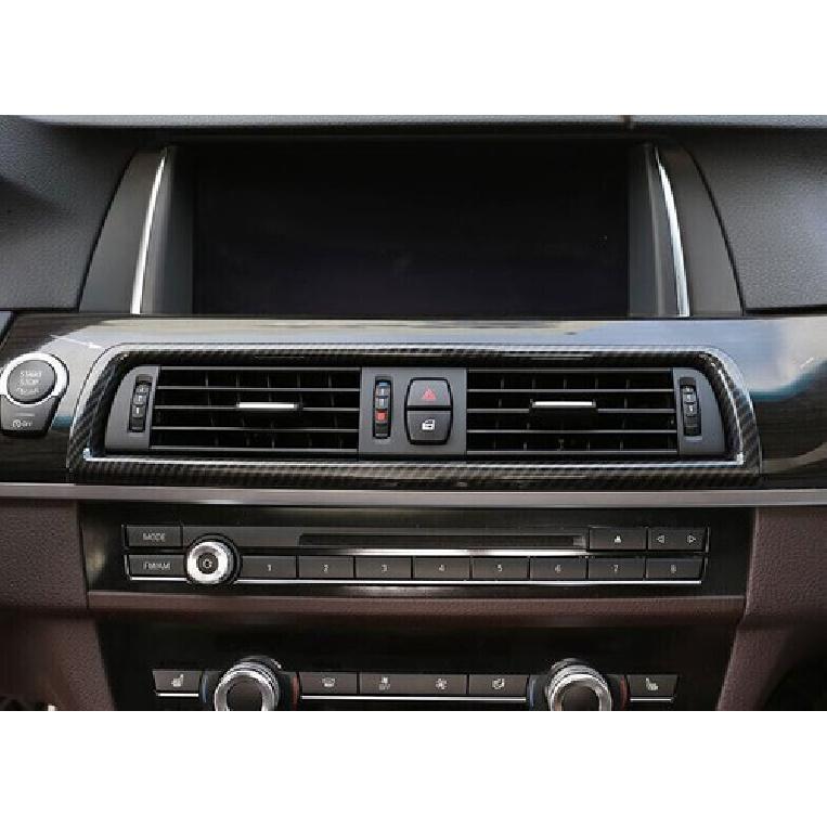 Central Console Air Outlet Vent Cover 11-2017 Carbon Fiber Fit For BMW 5 Series