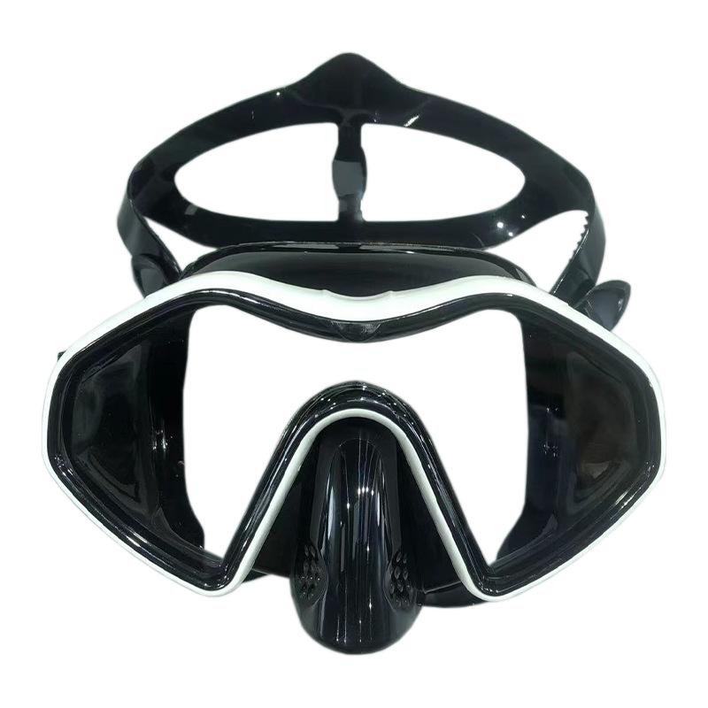 New diving goggles set, frog mirror silicone diving mask