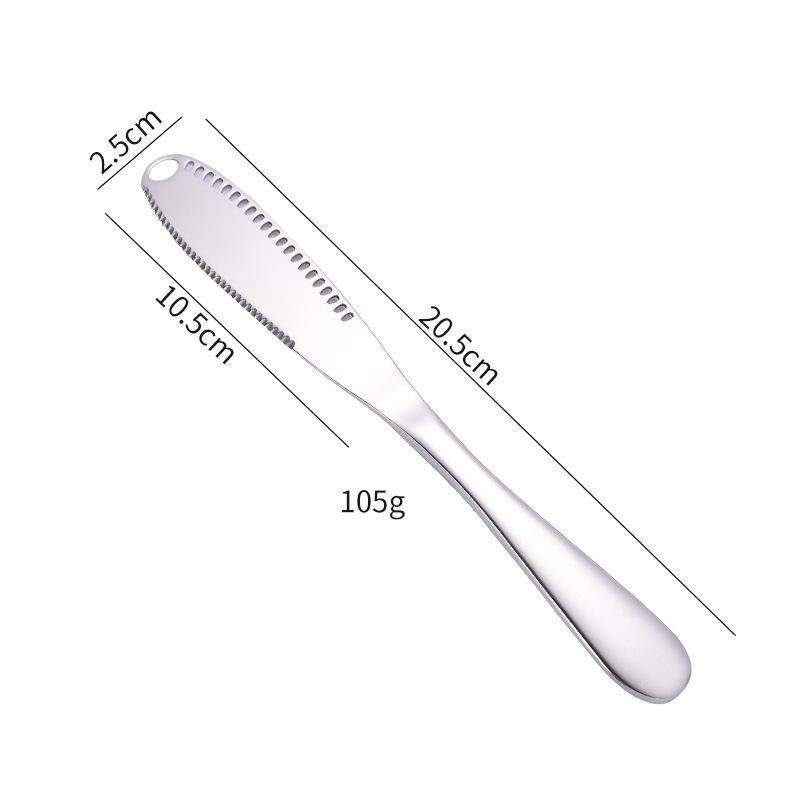 Stainless Steel Butter and Cheese Spreader with Titanium Plating