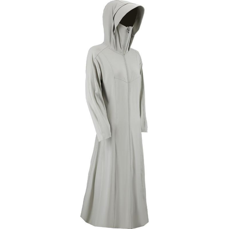 

Sunscreen clothing women s summer whole body ice silk super long UV protection outdoor breathable sunscreen clothing blouse S