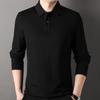 Hengyuanxiang Men's Business Casual Long-Sleeve Polo Shirt