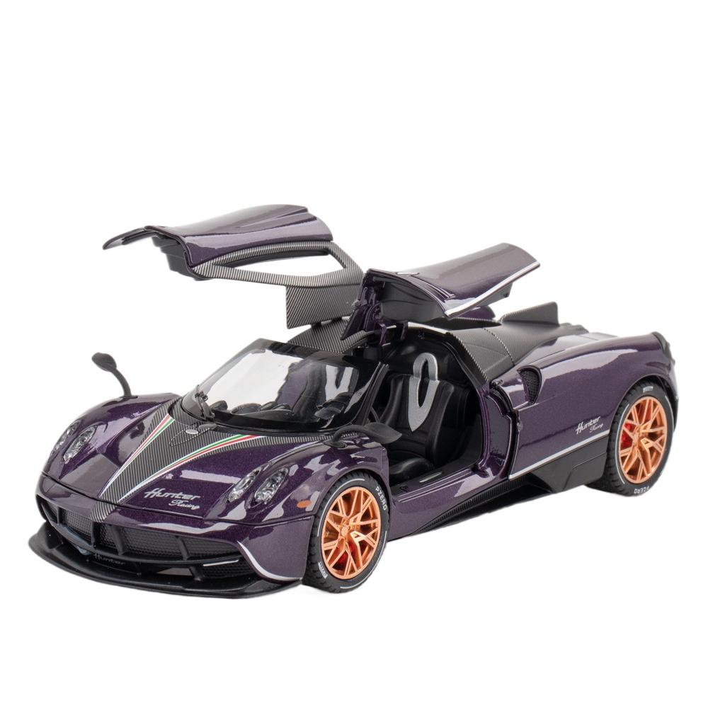 

1/22 Pagani Huayra Dinastia Alloy Super Car Diecast Metal Model Classic Gull Wing Door Colection Decoration Children Toy Present фиолетовый