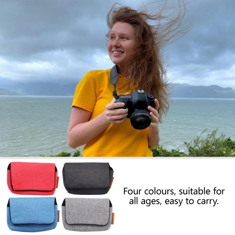 Unisex Cotton Camera Case with Waterproof Fabric and Soft Velvet Interior for GR3 GR2 RX100 for Travel and Outdoor Use