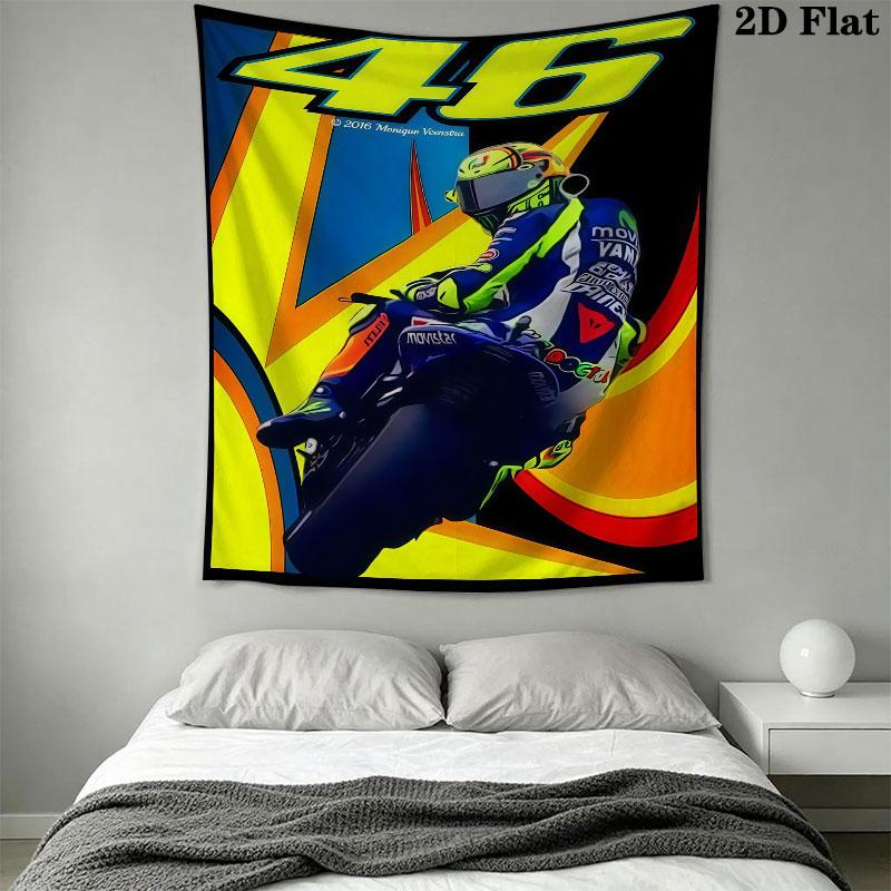 Rossi Force Wall Tapestry Aesthetic Wall Hanging Printed Fabric Blanket Decorative Tapestries for Bedroom Living Room Home Decor