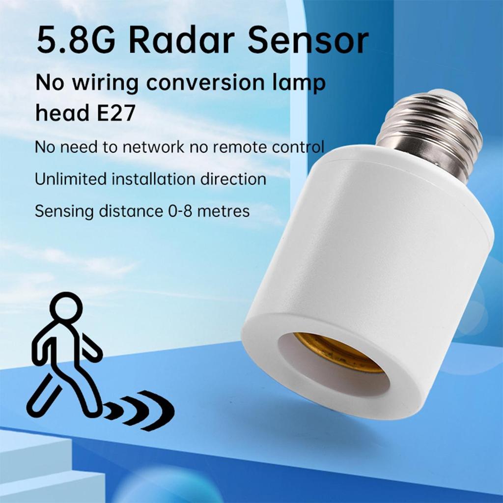 E27 Lamp Holder 85-265v Living Room Light Wireless Bulb Socket Sound Voice Control Remote Multi Timer Smart Radar Sensor Switch