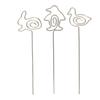 20Pcs Table Cards Clips Silver 10cm Long Lovely Appearance Iron Material  Desktop Picture Cli