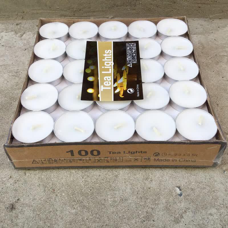 LIEI Smokeless Round Aromatherapy & Worship Candles, 100-Pack