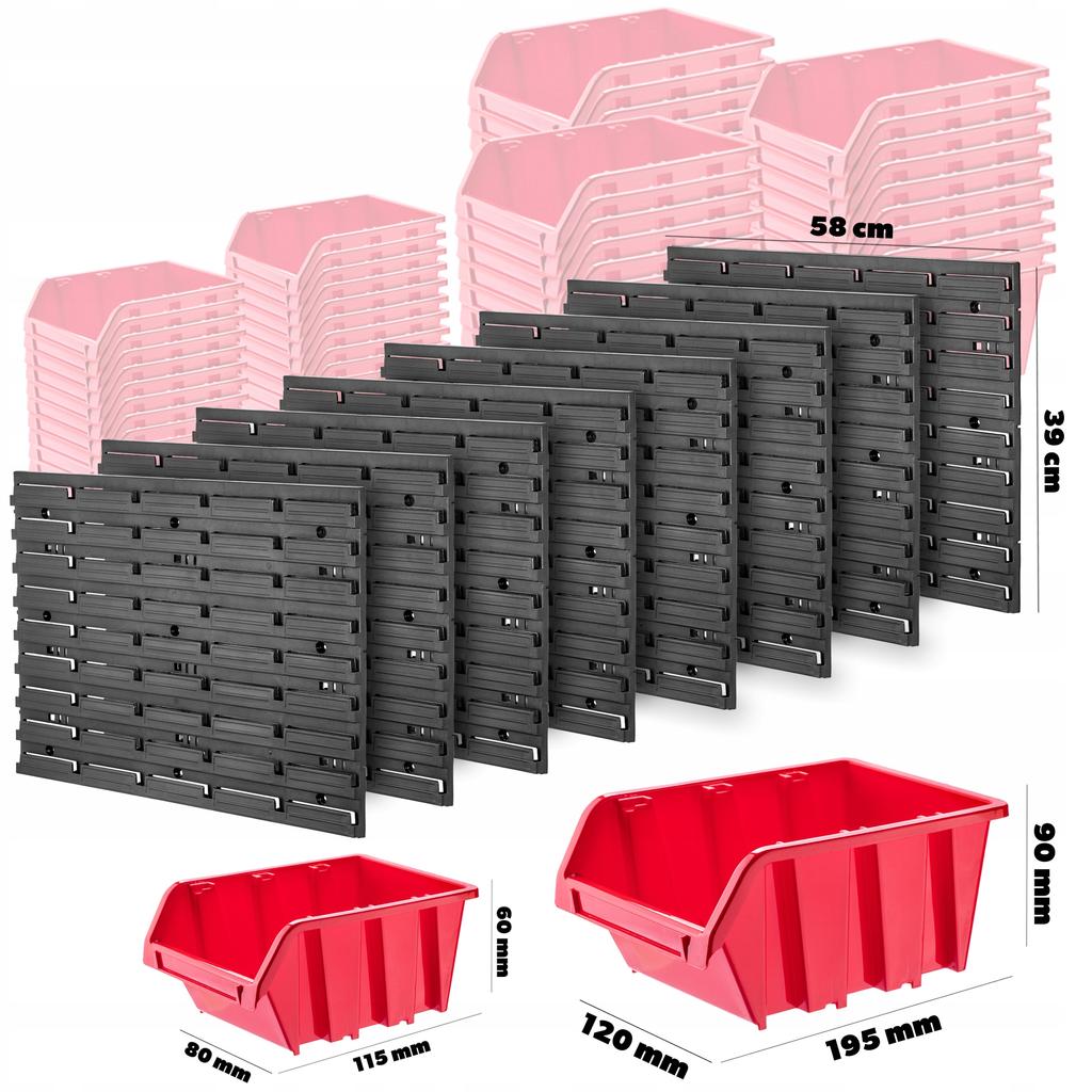 KADAX Tablica Warsztatowa Ścianka 232x78cm 174 el