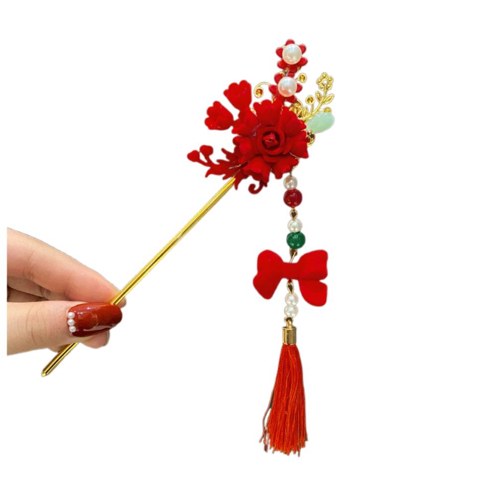 Classic Chinese Headwear Vintage Hanfu Hairpin Hair Ornaments Pendant Hair Stick Women