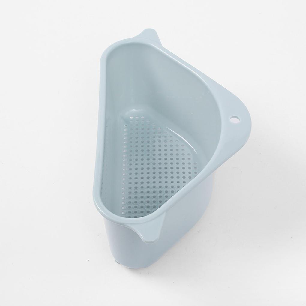 Sink Corner Basket Food Waste Basket Blue