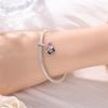 Original Copper Charms Luxury Black Camera Pink Flower Pendant Beads Fit Bracelet Diy Women Making Delicate Gift