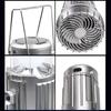 Campinglaternen mit Ventilator Wiederaufladbar Solar Campingventilatorlampe LED-Laternen Campingventilatoren für Zelte Notfall-Trekkingausrüstung