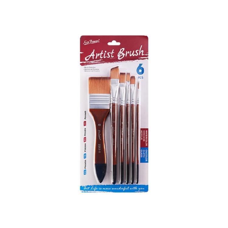 3 Set Nylon Hair Painting Brush Artist Paint Brush Watercolor Acrylic Paint Brush Drawing Supplies for Oil Painting