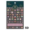 Lovely Strawberry Rabbit Cartoon 5D Embossed Reliefs Self Adhesive Nail Art Decorations Stickers 3D Manicure Decals