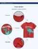 Tecknad dinosaurie Sommar 2025 Barn Koreansk Kortärmad T-shirt för Pojkar