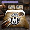 Set Lenzuola Juventus FC Modello 3 Pezzi Morbida Copripiumino in Microfibra con Federe per Camera da Letto