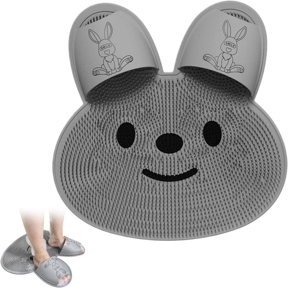 Creative Massage Shower Pad Cute Non-slip Bath Rug Shower Foot Scrubber Mat  Bathing Accessories