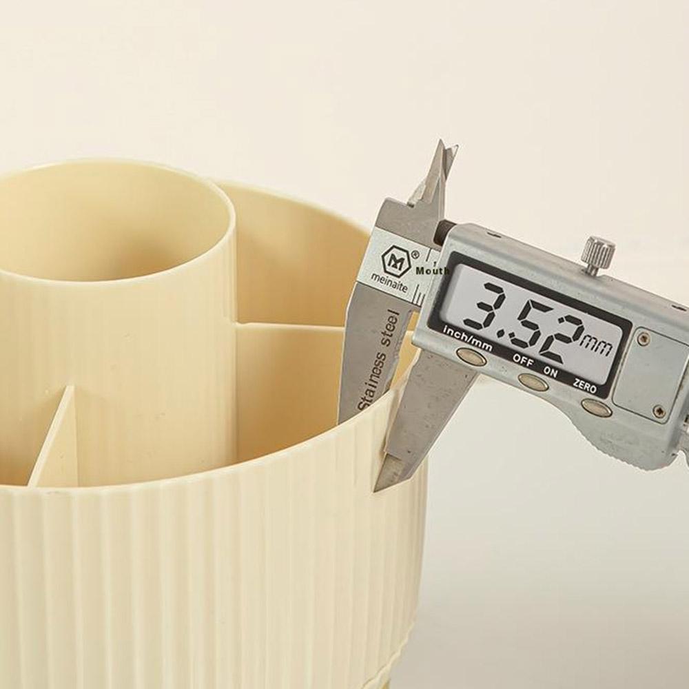 Rotating Cosmetic Organizer Makeup Brush Eyebrow Pencil Holder Desktop Storage Container