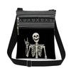 1 Stück Totenkopf-Print-Tragetaschen Damen-Umhängetaschen Postboten-Tasche 6955 CLE