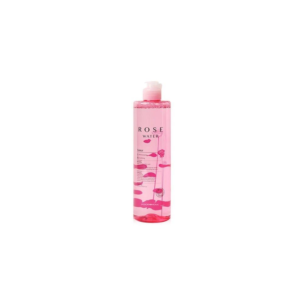 FoodaHolic Rose Water Toner 530ml / Large Capacity Polishing Rose Water Skin Soothing Moisturizing